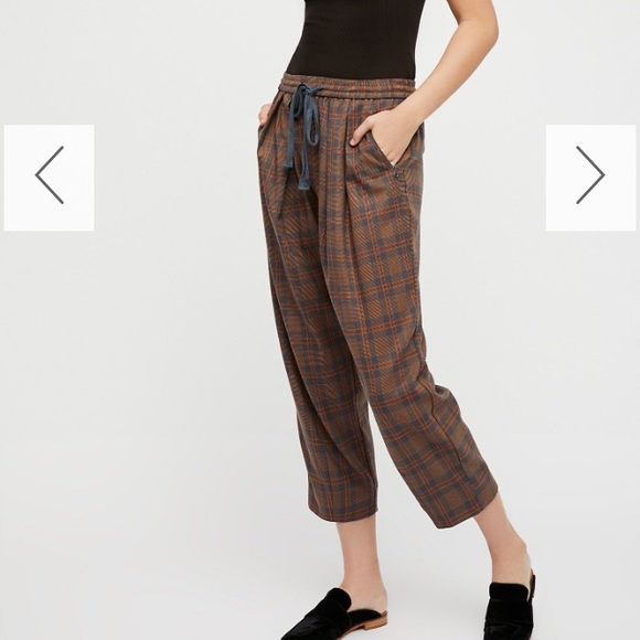 Free People Pants - Free people plaid pants